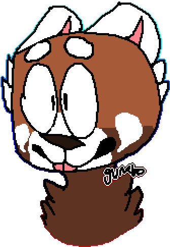 Red Panda Doodle - Cartoon Clipart (800x1000), Png Download