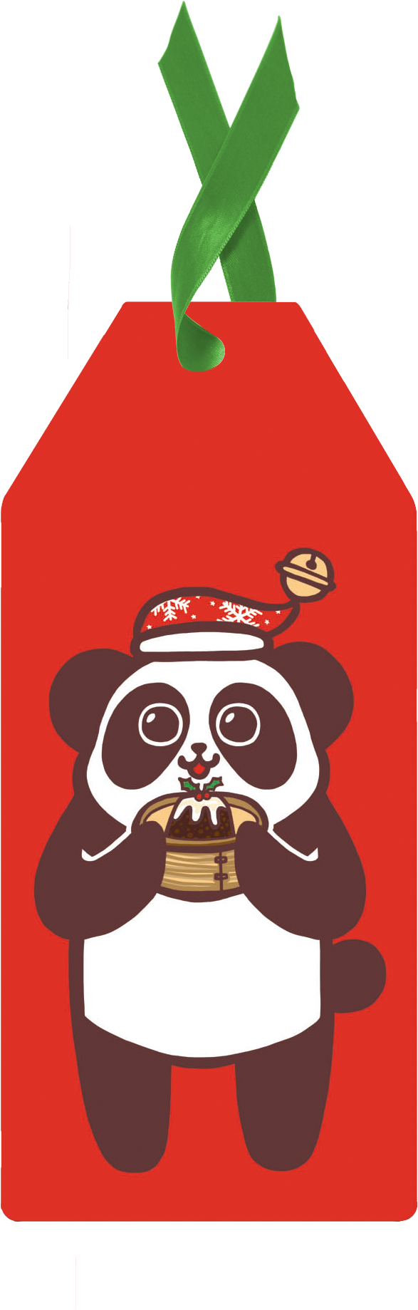Red Panda Gift Tag - Gift Clipart (833x1902), Png Download