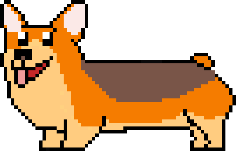 Fluffy Corgi Yay By Zadslaz - Pembroke Welsh Corgi Clipart (1200x1200), Png Download