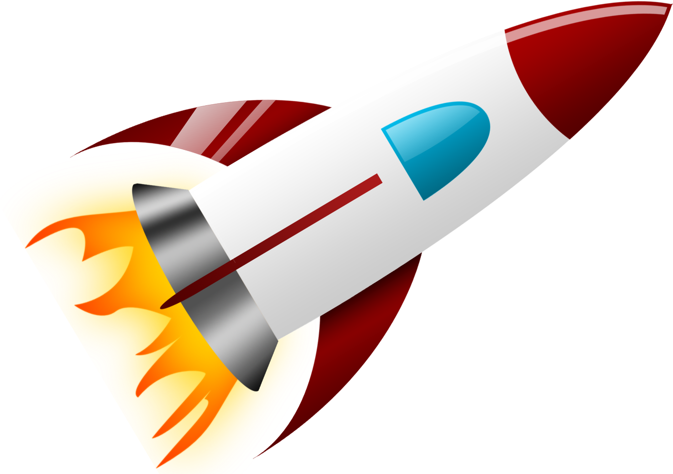 Rocket Clipart Transparent Background - Clipart Transparent Background Rocket - Png Download (1366x968), Png Download