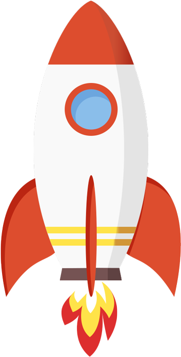 Sign Up To Unlock The Secrets To Tackling The Dat With - Flat Design Rocket Png Clipart (1024x768), Png Download