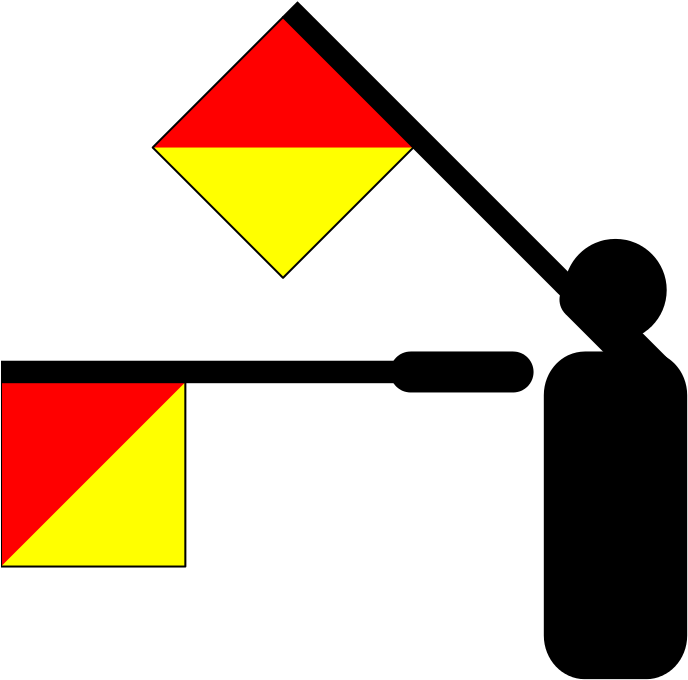 Ficheiro - Semaphore Oscar - Svg - Semaphore O Clipart (1229x1024), Png Download