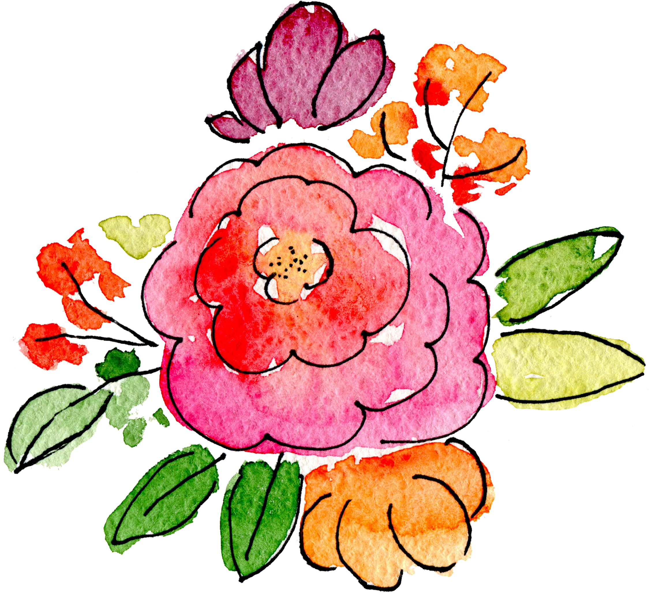 Amazing Microbiome - Zazzle Watercolor-blumen Auf Iphone Fall Barely There Clipart (2281x2065), Png Download