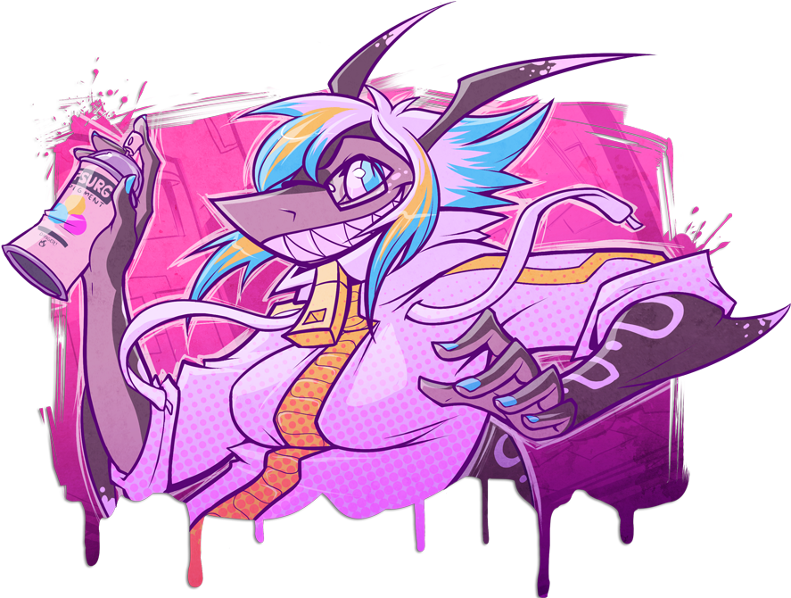 Street Art Graffiti Hip Hop Wall Urbannation Gangsta - Squeedgemonster Shark Clipart (900x669), Png Download