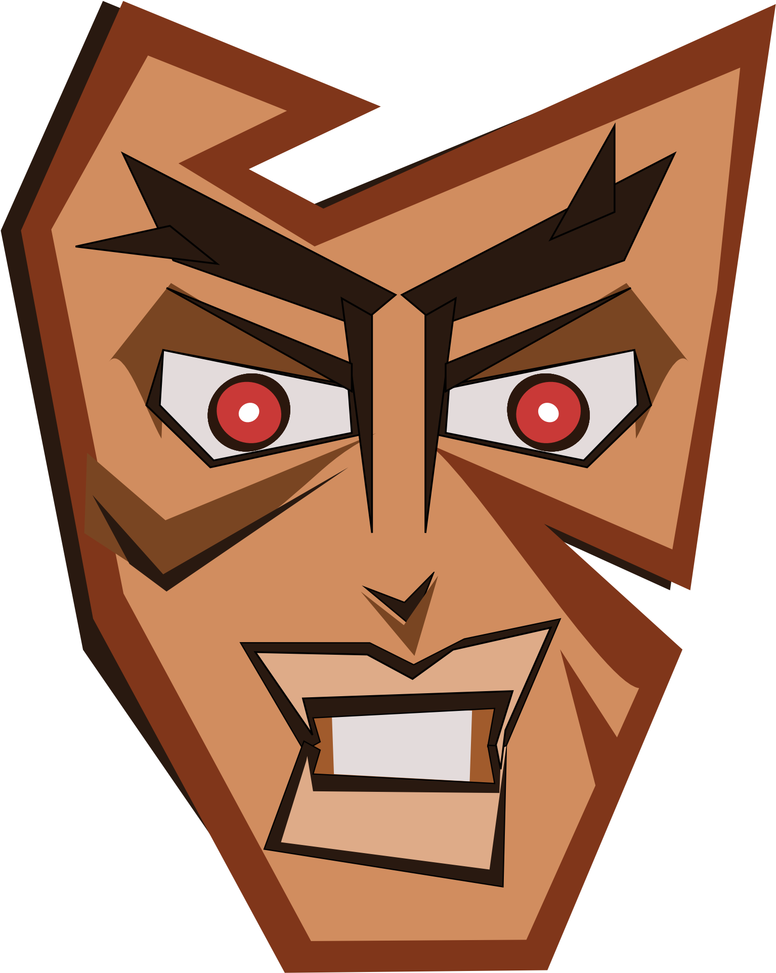 Abstract Tribal Mask 11 555px - Clip Art - Png Download (555x555), Png Download