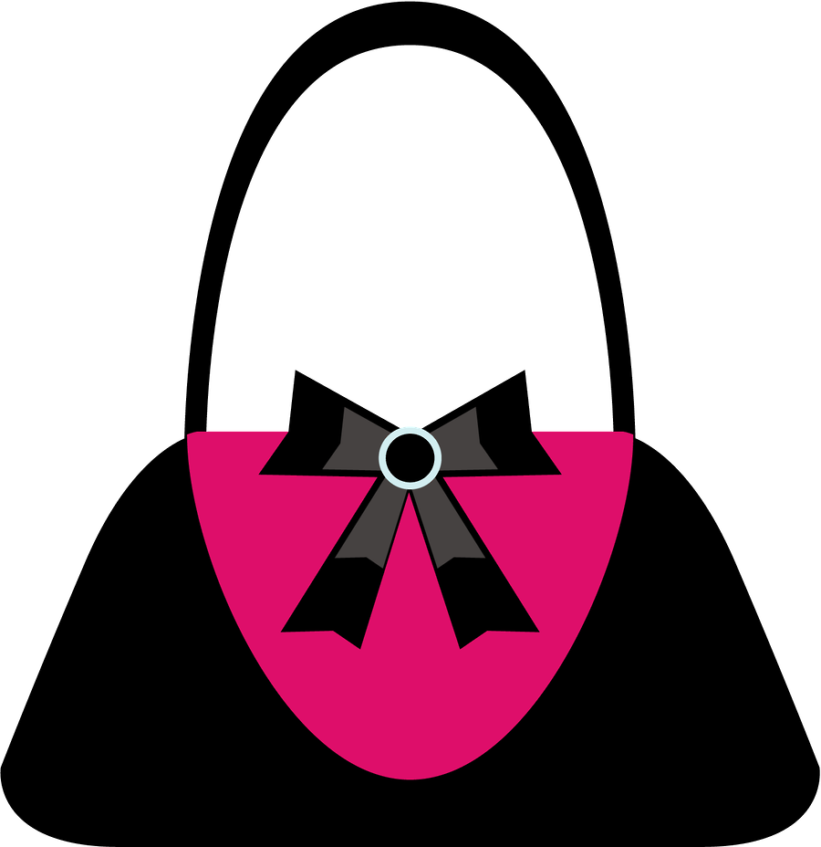 Say Hello - Silhouette Prom Purse Clipart - Png Download (900x928), Png Download