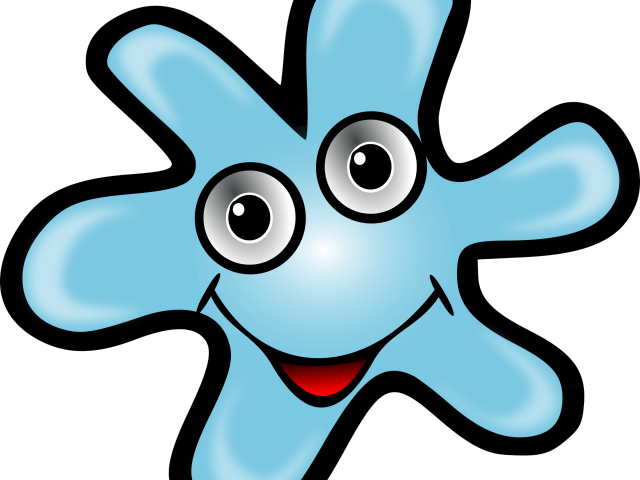 Huge Clothespin Clothespin Clipart Blue Clothespin - Bacteria Cartoon No Background - Png Download (640x480), Png Download