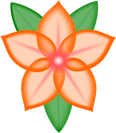 Orange Flowers Clipart - Png Download (558x640), Png Download