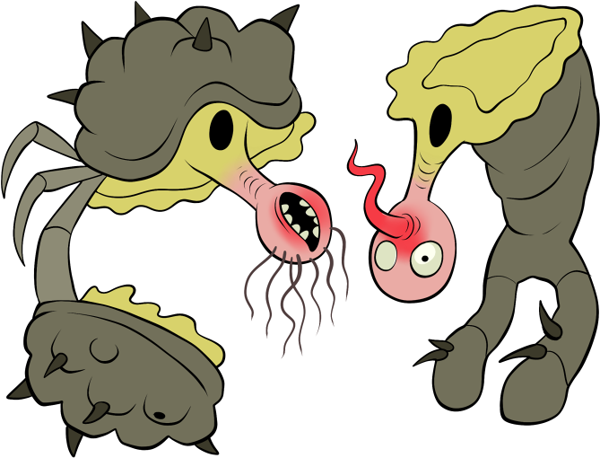 Each Of Draghi's Heads Has A Large, Round Breathing - Cartoon Clipart (700x518), Png Download