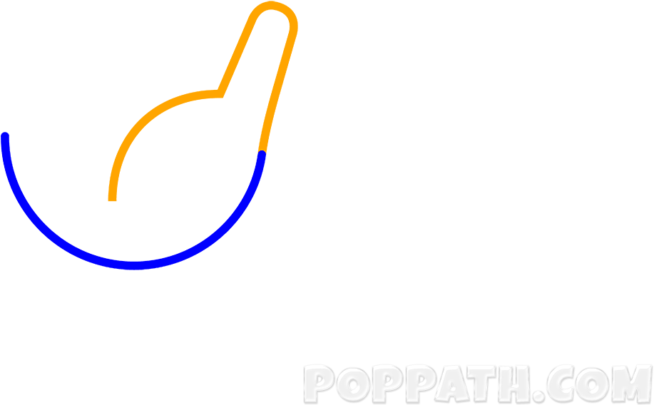 Draw A Thumb On The Right Side Of The U Clipart (1000x1000), Png Download