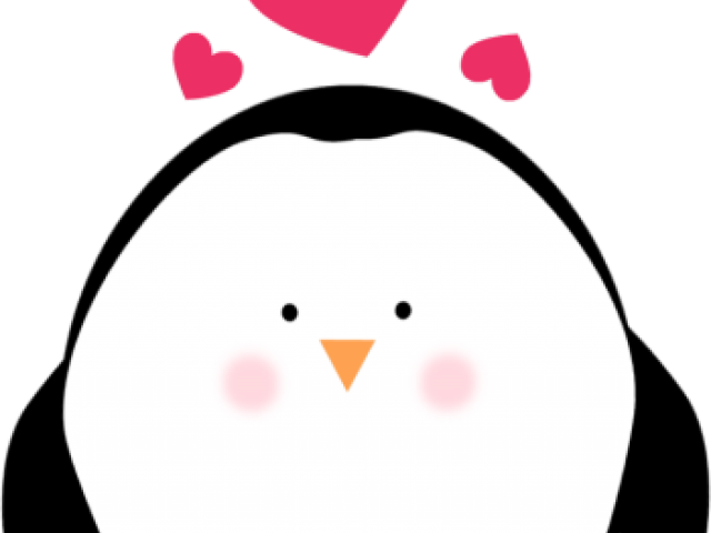 Hearts Clipart Penguin - Clip Art - Png Download (640x480), Png Download