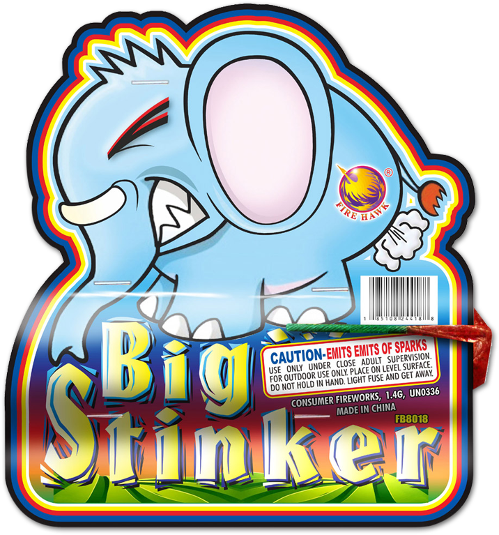 Big Stinker Keystone Novelty - Fireworks Novelty Clipart (800x800), Png Download