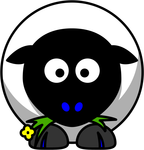 Cartoon Sheep Clipart - Png Download (576x600), Png Download