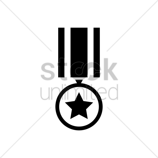 Medal Clipart Military Medal - Vector Graphics - Png Download (600x600), Png Download