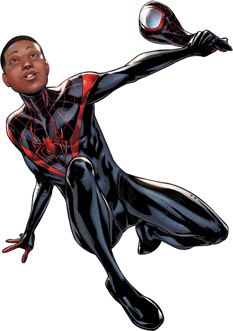 An Older Miles Morales Crosses Over To 616 From The - Marvel Ultimate Spider-man Ultimate Collection: Miles Clipart (803x1138), Png Download