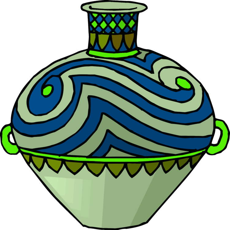 Vase Jug Pottery Drawing Container - Drawing Clipart (750x750), Png Download