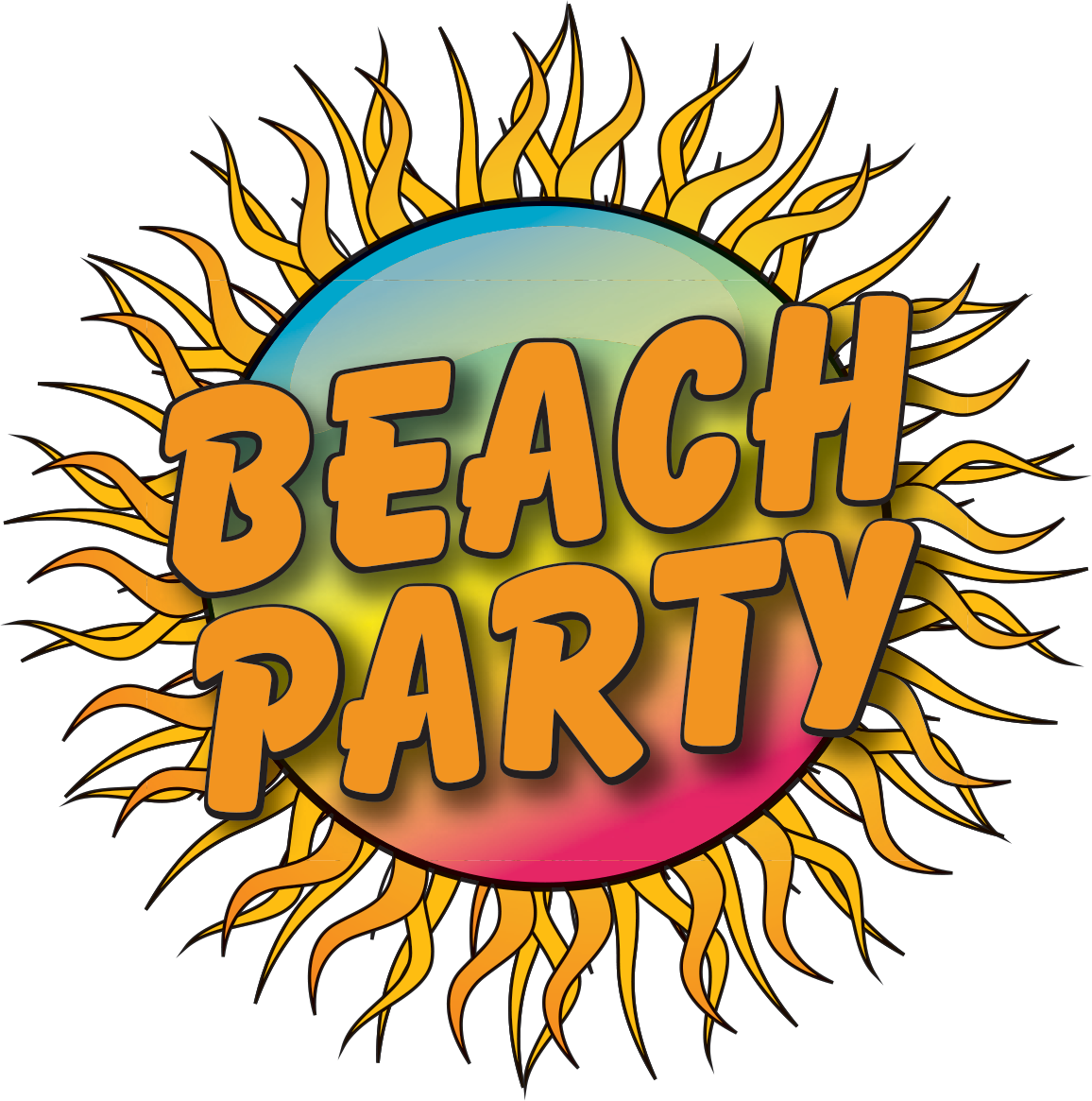 4 August - Beachparty Bocholt Logo Clipart (1156x1165), Png Download