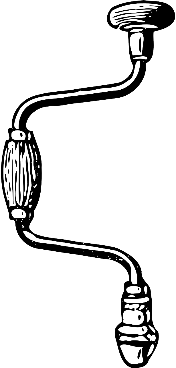 Hand - Carpenter Tools Clipart Black And White - Png Download (500x1000), Png Download