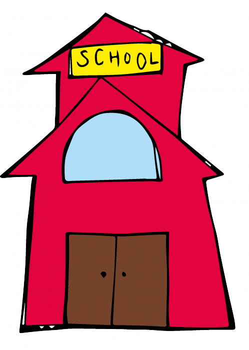 Attending School On A Regular Basis Helps Your Child - School Clipart (498x700), Png Download