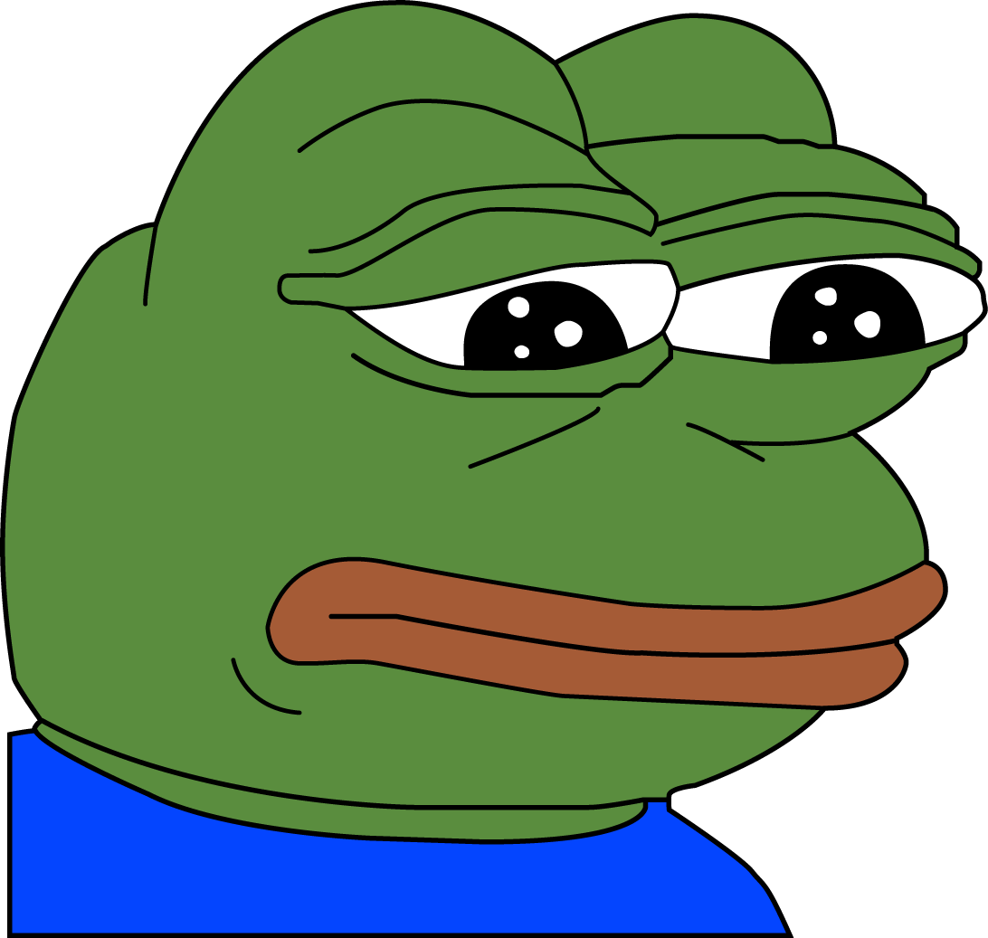 Post - Sad Pepe Png Clipart (904x864), Png Download
