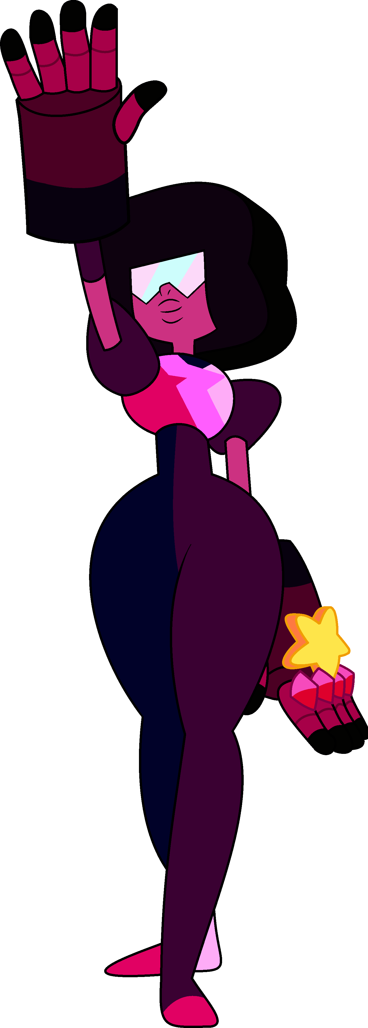 Cn City - Garnet From Steven Universe Clipart (1430x3990), Png Download
