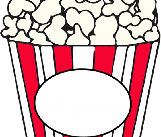 Popcorn Clipart Basket - Clip Art Of Pop Corn Black And White - Png Download (640x480), Png Download
