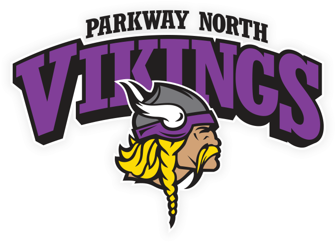 North Logo - Parkway North High School Viking Clipart (682x494), Png Download
