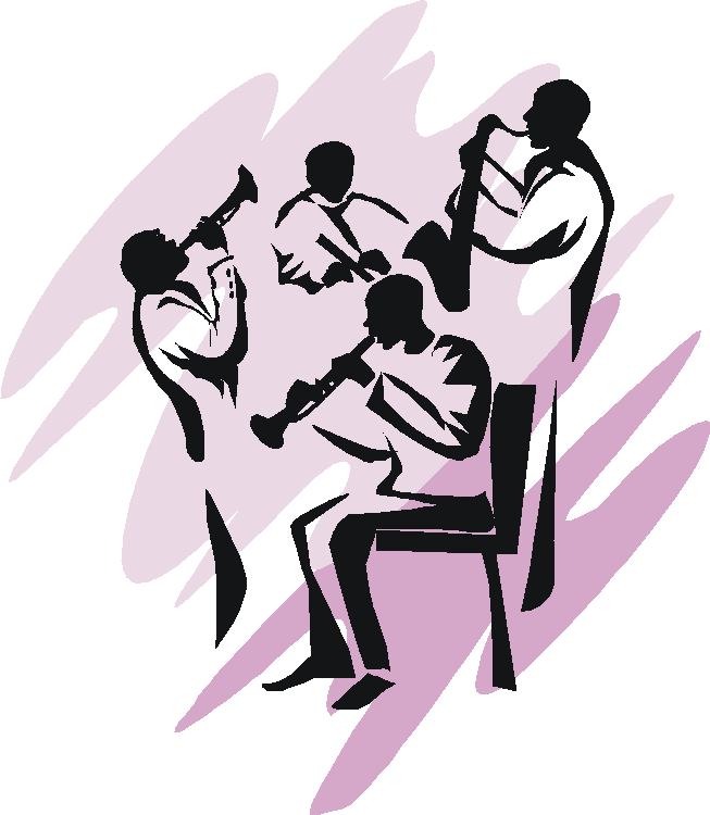 Jazz Band Music It's Within Us - Wall Decal Clipart (653x750), Png Download