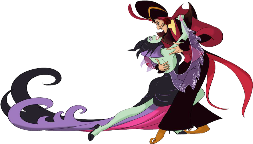 Steampunk Clipart Halloween - Jafar And Maleficent - Png Download (900x524), Png Download