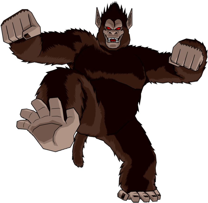 Kid Goku - Goku As A Monkey Clipart (894x894), Png Download
