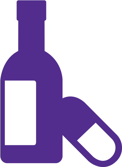 Bottle Of Wine And A Pill - Alcohol And Drug Clipart - Png Download (600x600), Png Download