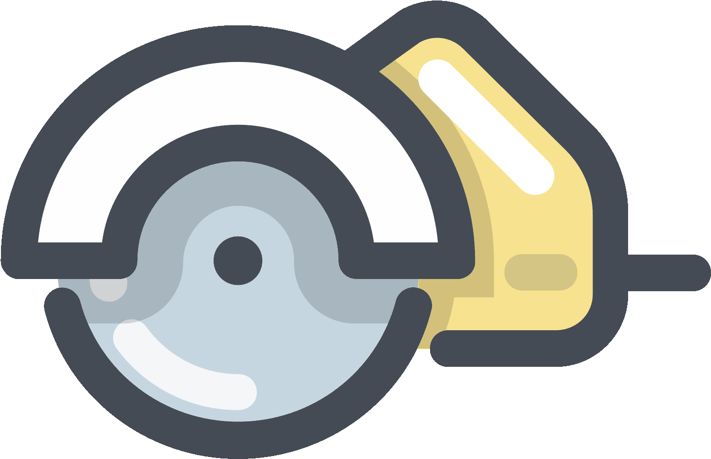 Circular Saw Icon - Circular Saw Clipart (1600x1600), Png Download