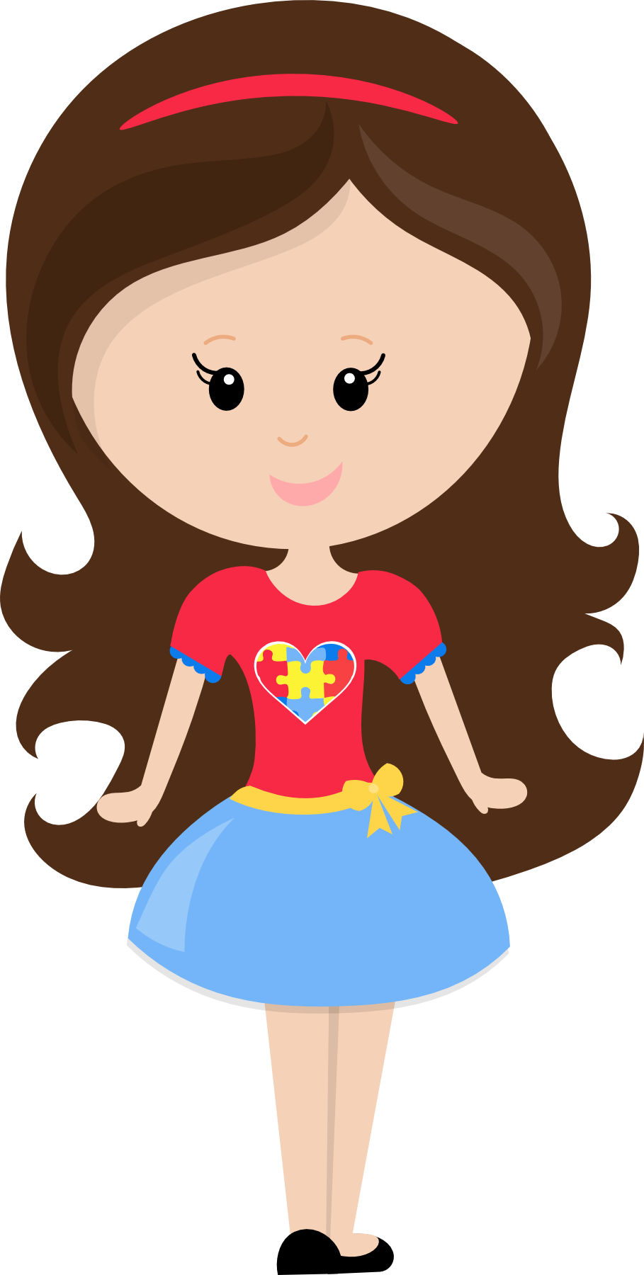 Autism Awareness 04 - Colour Outside The Lines Autism Awareness Character Clipart (909x1800), Png Download