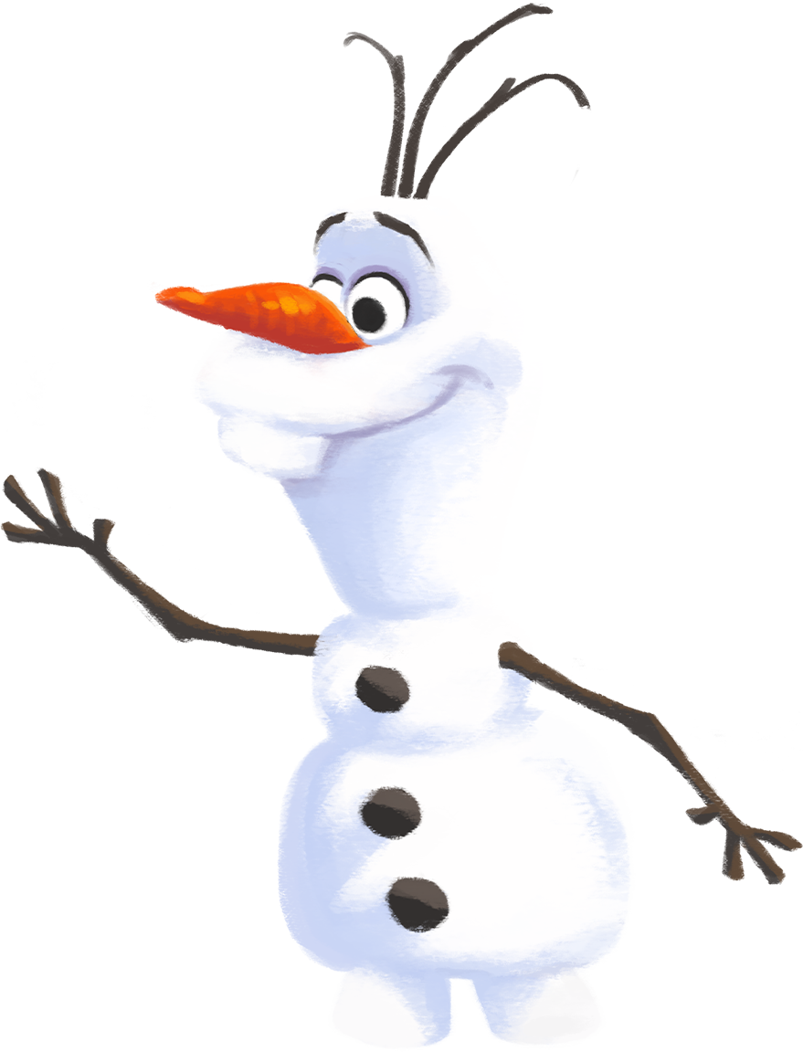 Olaf Clipart Book 1 - Cartoon - Png Download (879x1152), Png Download
