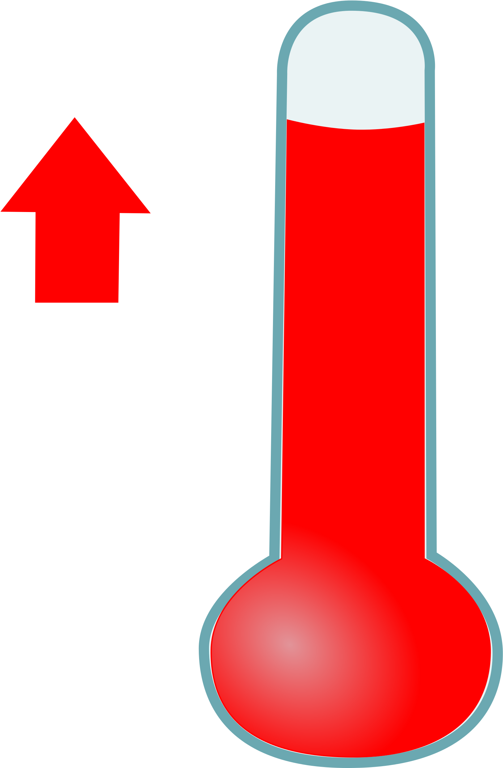 Clipart Thermometer Freezing Point - Temperature Up - Png Download (2000x2828), Png Download