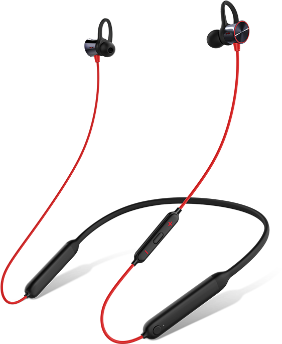 Oneplus Bullets Wireless Red Clipart (750x1402), Png Download