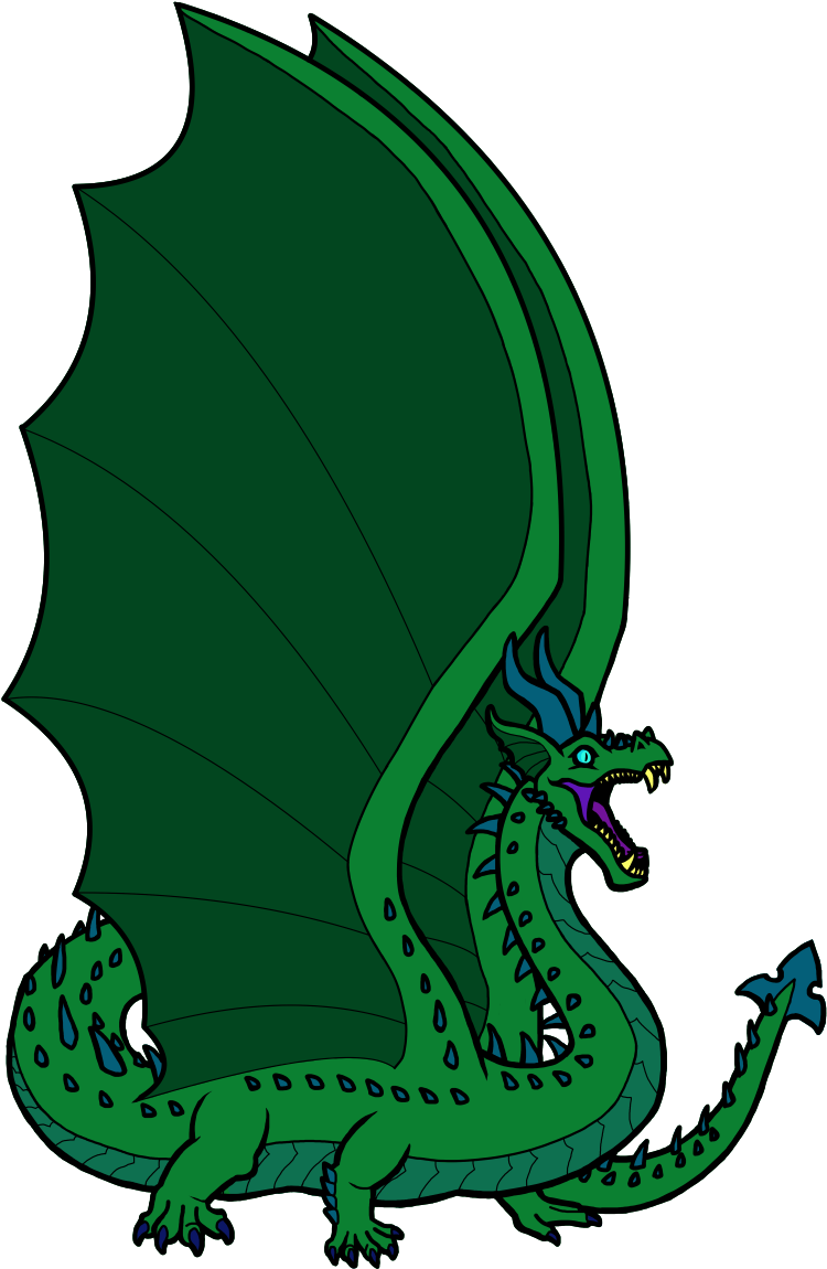 Virdian King Dragon Clipart (800x1200), Png Download