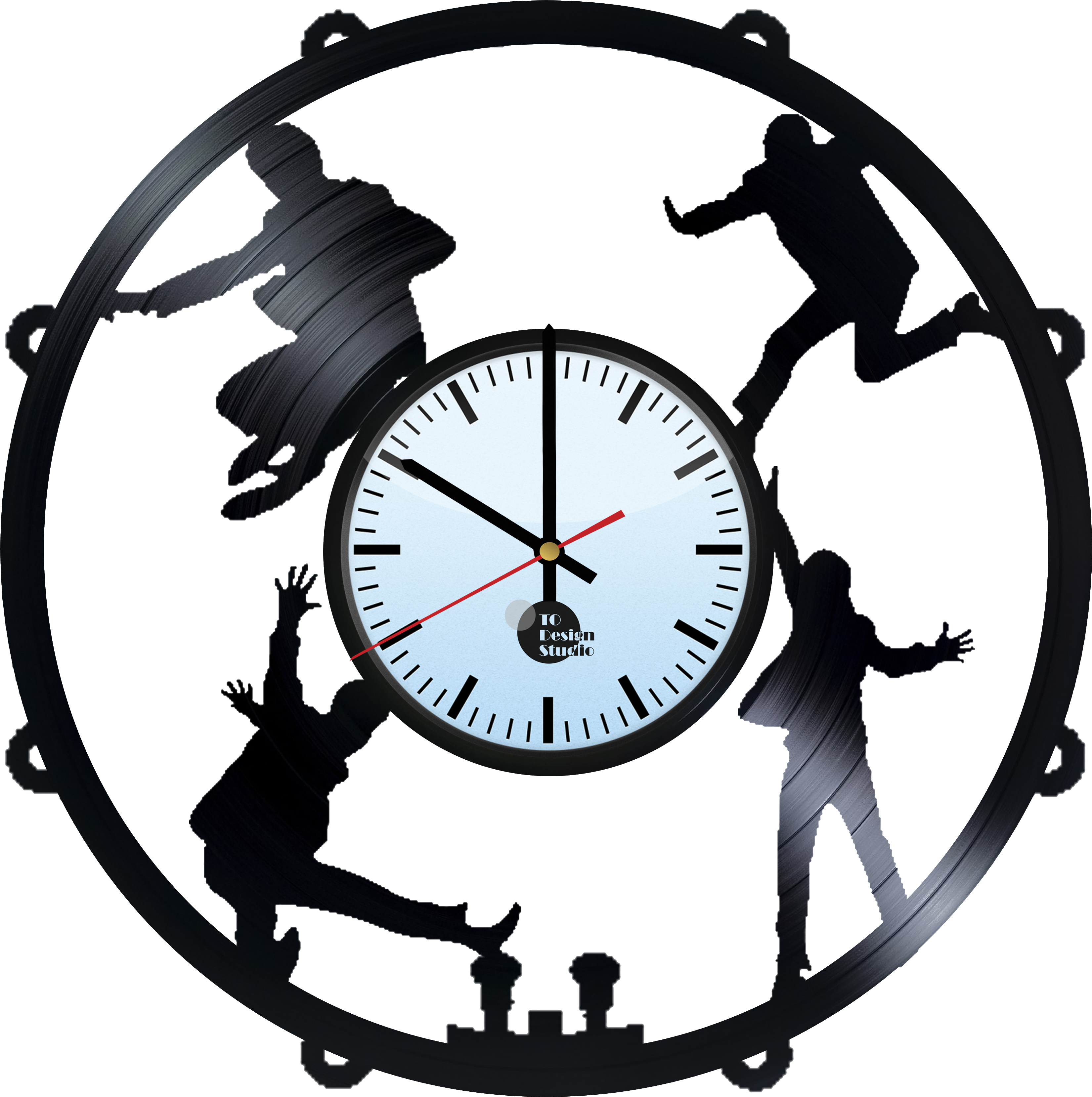 The Beatles Handmade Vinyl Record Wall Fan - Snoopy Vinyl Record Wall Clock Snoopy Lazy Vinyl Record Clipart (4016x4016), Png Download