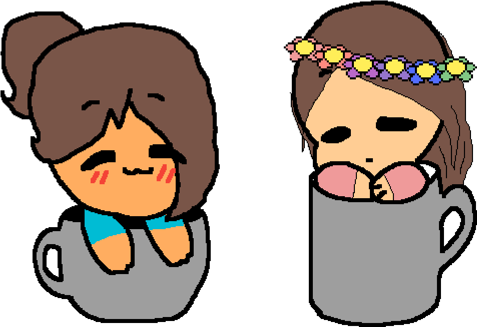 Flower Girl - Cup Clipart (1000x1000), Png Download