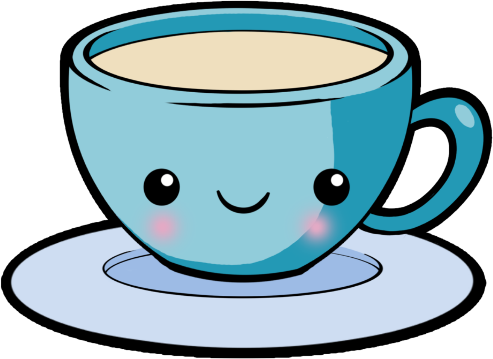Download Free Stock Chips Drawing Kawaii - Transparent Cartoon Tea Cup