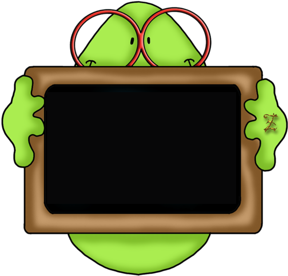 School Frame, Preschool Learning, Blackboards, Clipart - Png Download (600x582), Png Download