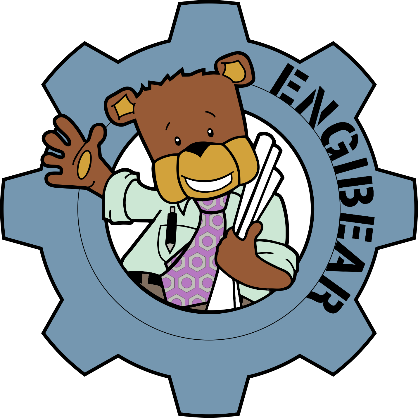 Engibear - Machine Logó Clipart (1430x1430), Png Download