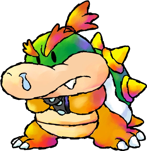 Baby Bowser - Super Mario Baby Bowser Clipart (640x608), Png Download