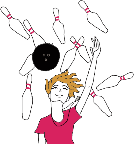 Ten-pin Bowling Clipart (600x600), Png Download