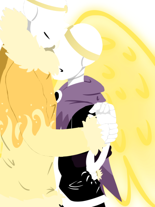 搂 ＋亲额头 Ds Dream 和 Ds Nightmare Dream Sans, Undertale - Nightmare Clipart (500x667), Png Download