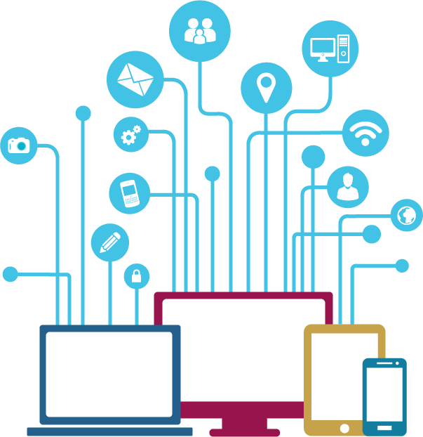 Software Development Clipart Infrastructure Development - Computer Wall Stickers For Office - Png Download (603x622), Png Download