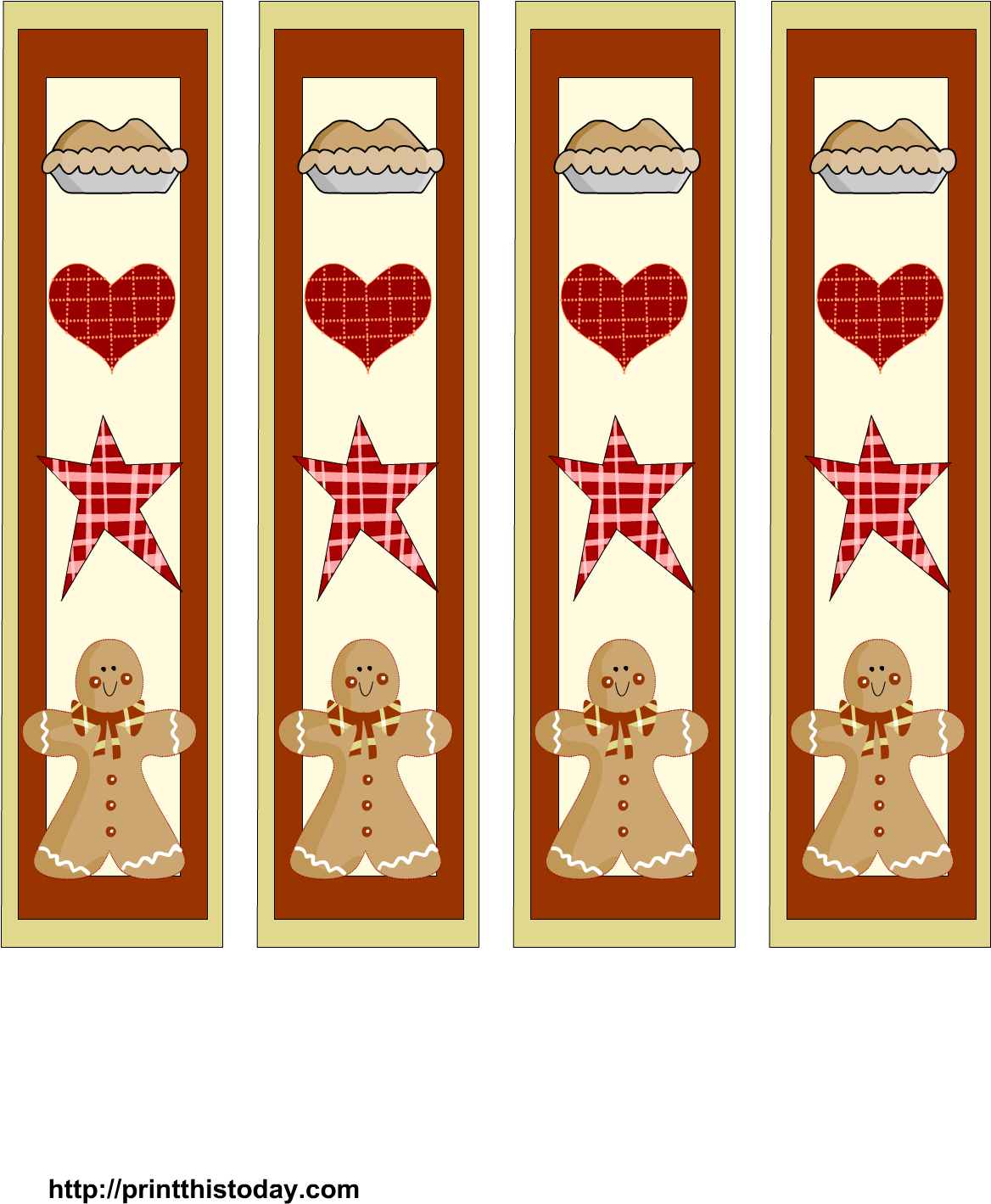 Free Printable Christmas Bookmarks - Christmas Bookmarks Free Printables Clipart (1275x1650), Png Download