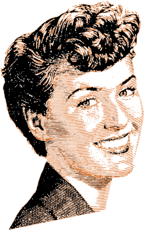 Computer Icons Image File Formats Hairstyle Web Browser - Vintage Png Clipart (530x750), Png Download