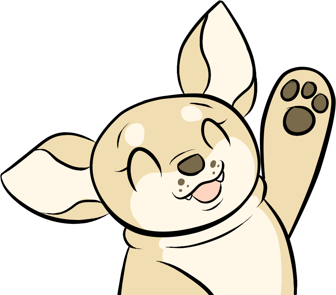 Cheese Chihuahua Followed - Cartoon Clipart (1170x972), Png Download