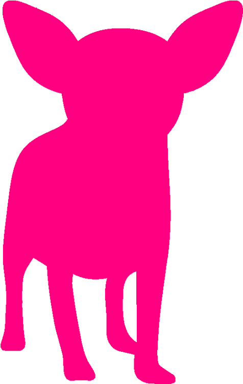 Pink Chihuahua Transparent Clipart (750x750), Png Download